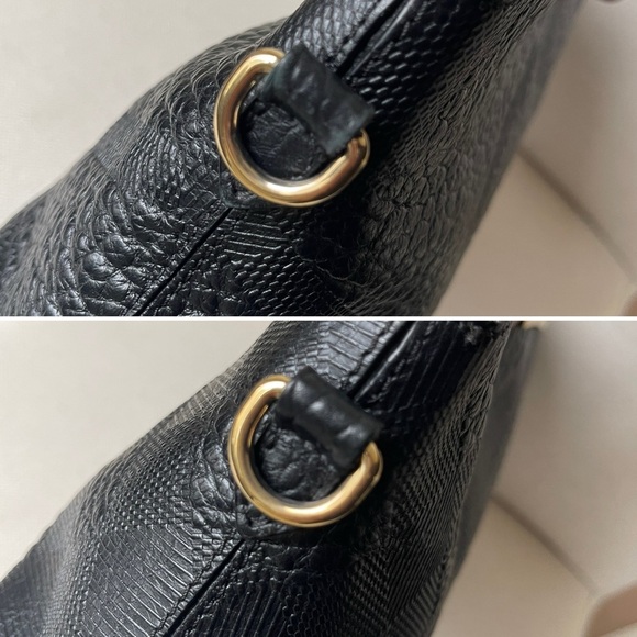 BURBERRY Small Chichester Check Embossed Leather Crossbody and Clutch Bag - Picture 14 of 16